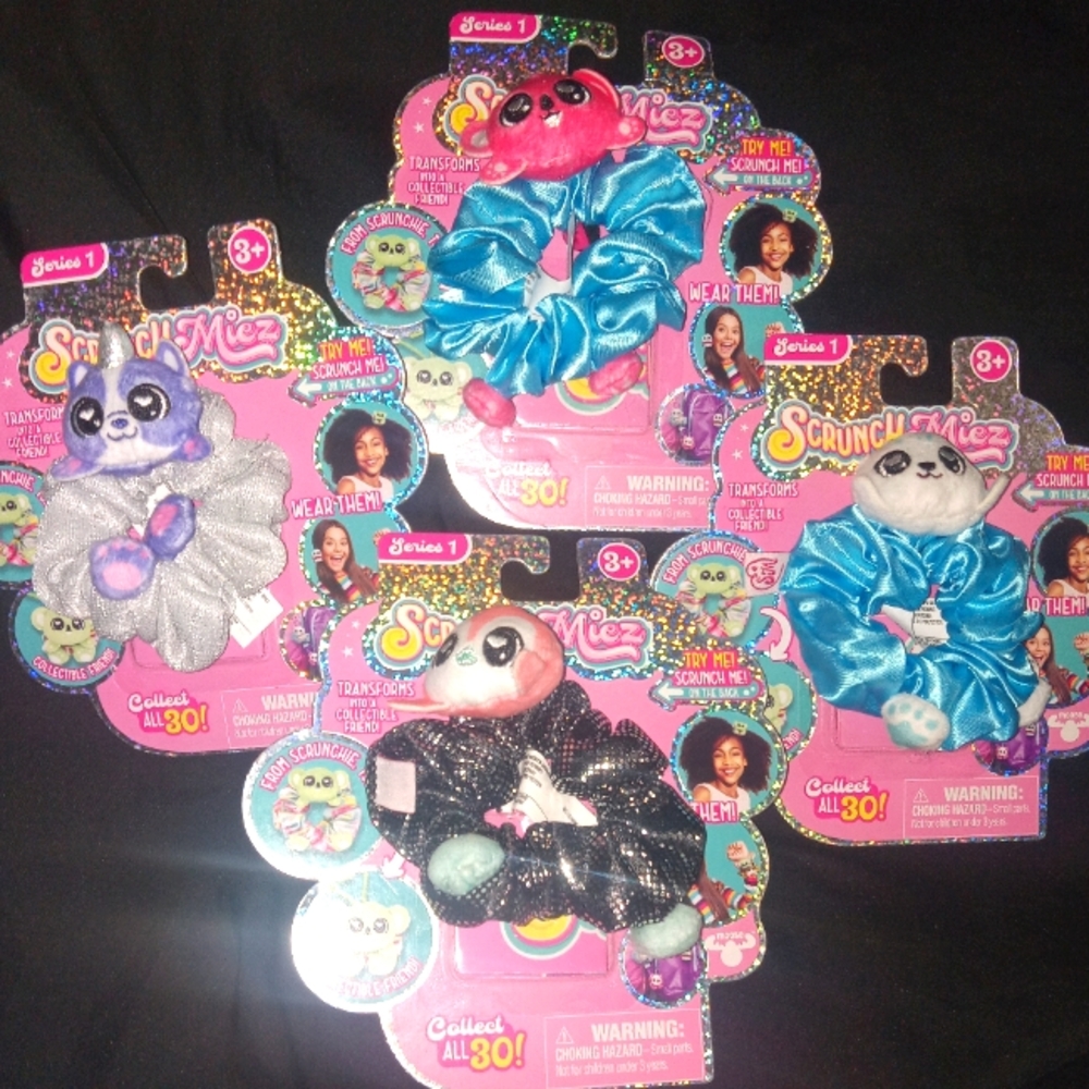 NWT Lot Of 4 Scrunchmiez Series 1